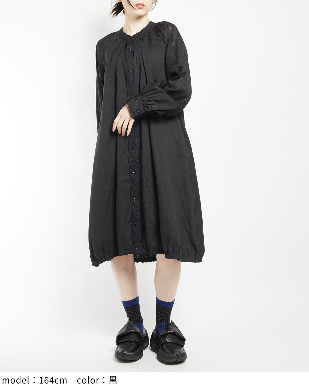 ロングシャツワンピース