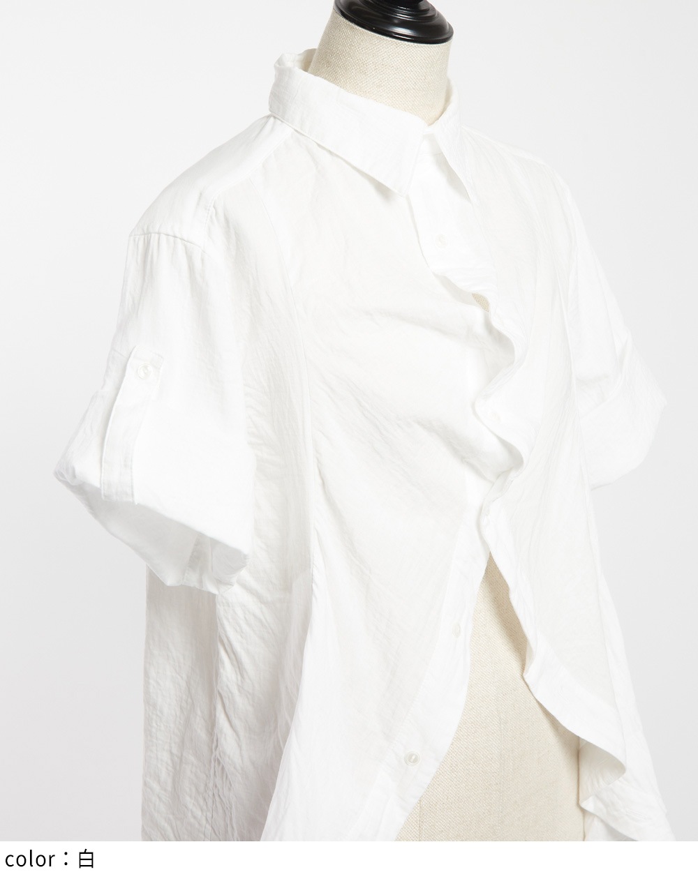 ガーゼフリルブラウス