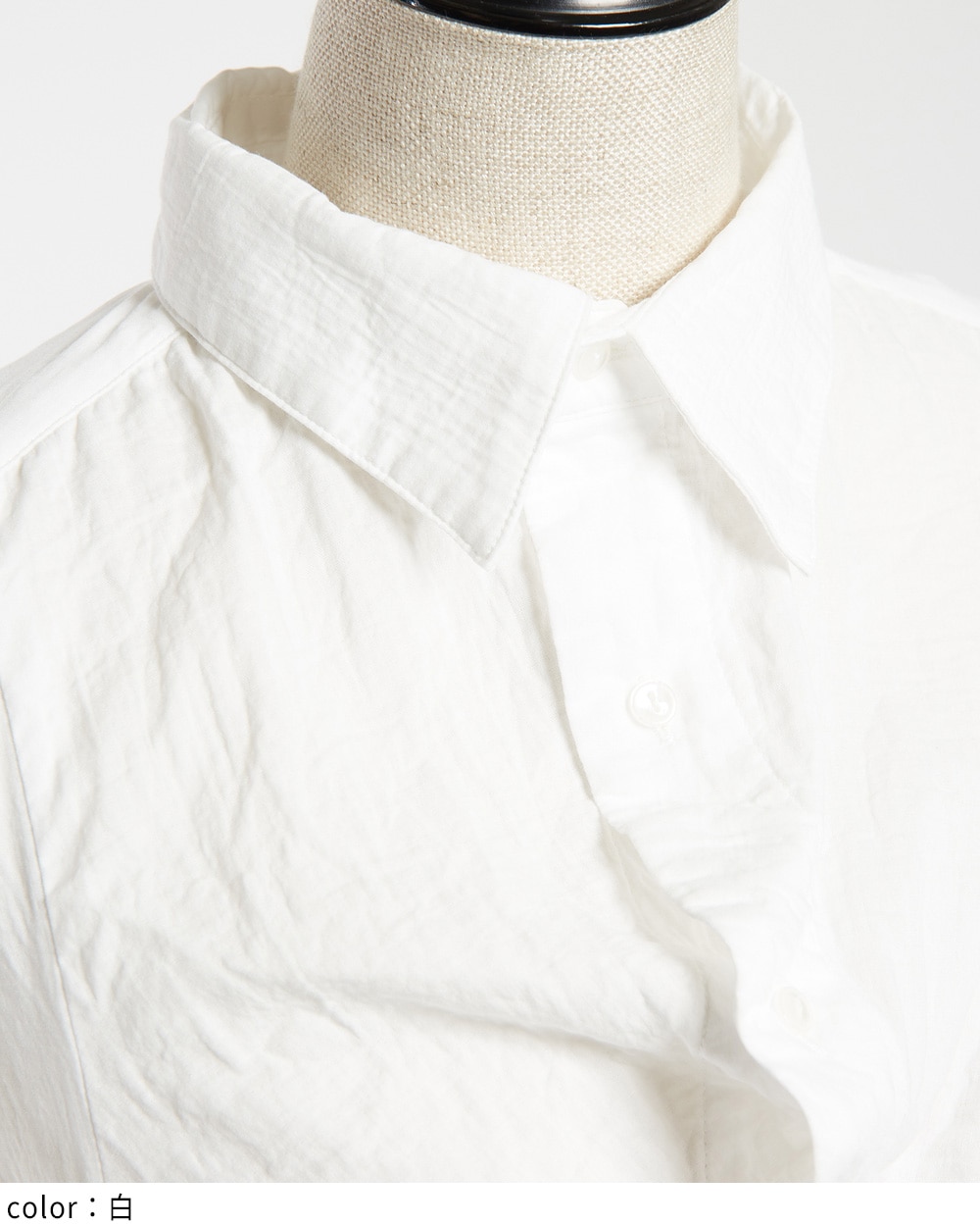 ガーゼフリルブラウス