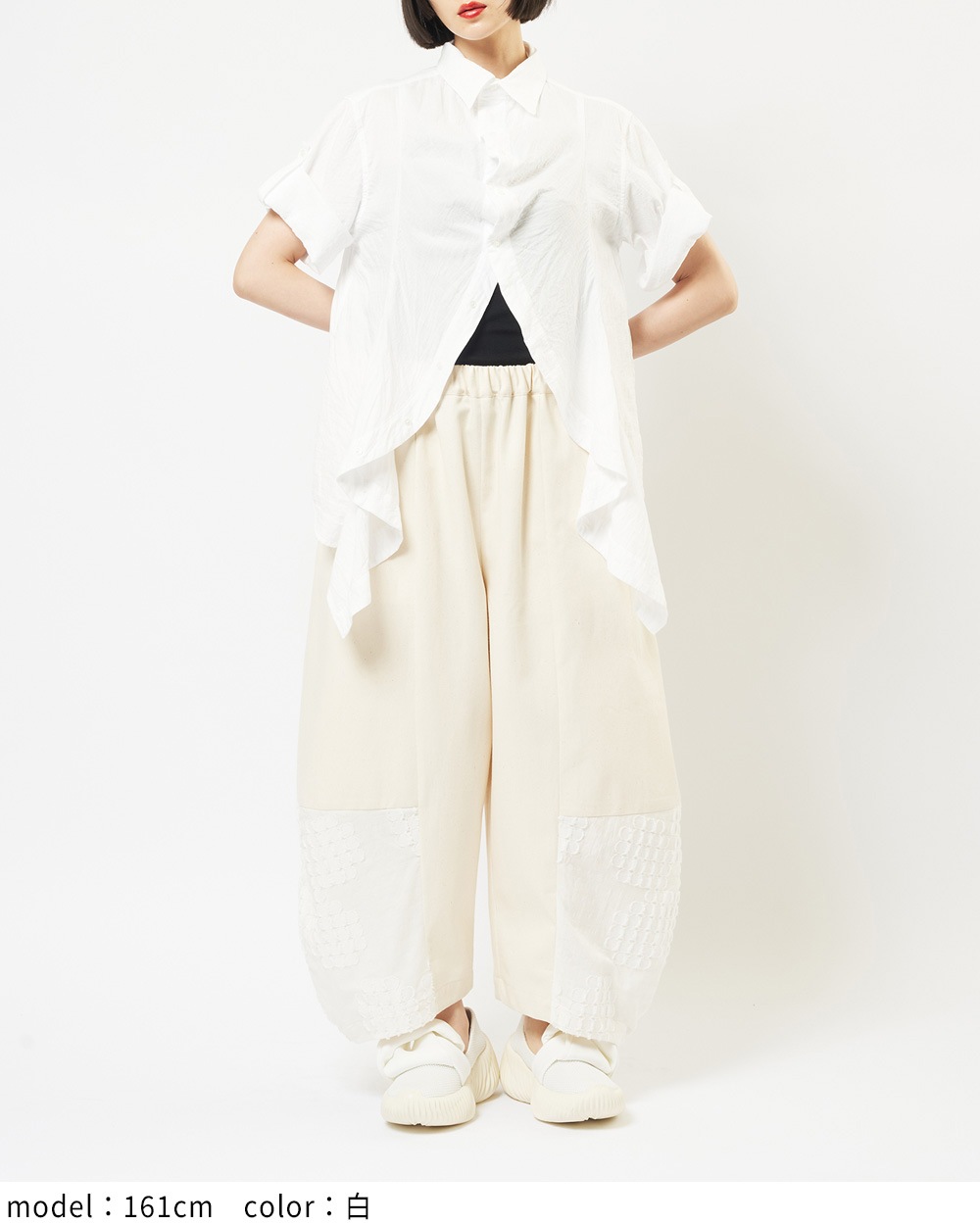 ガーゼフリルブラウス