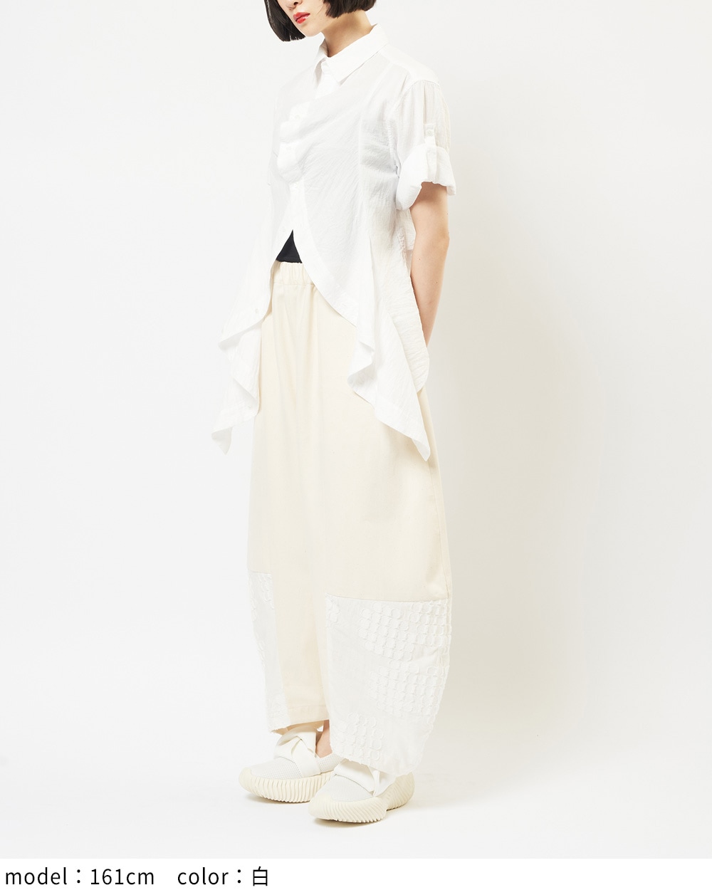 ガーゼフリルブラウス