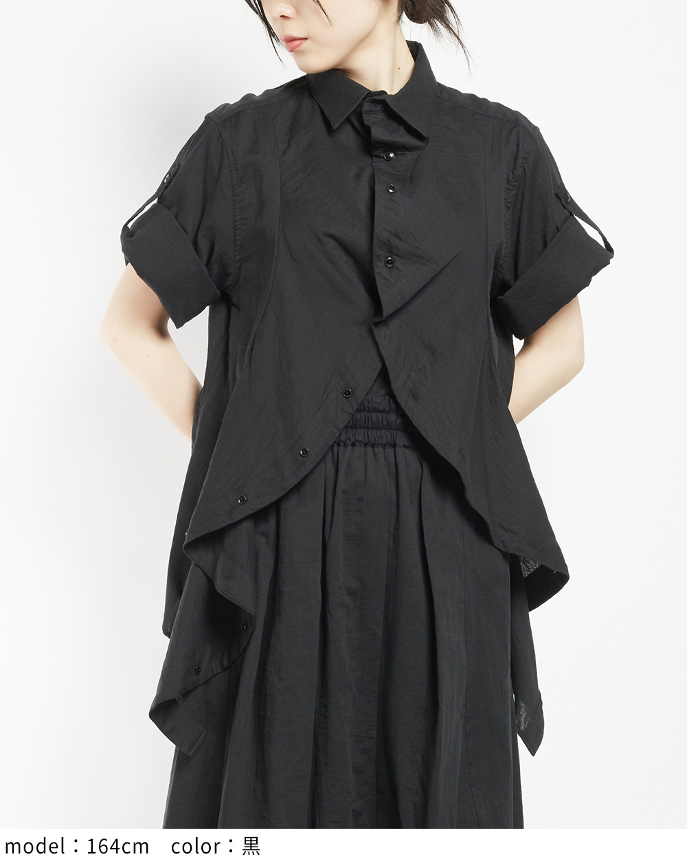 ガーゼフリルブラウス