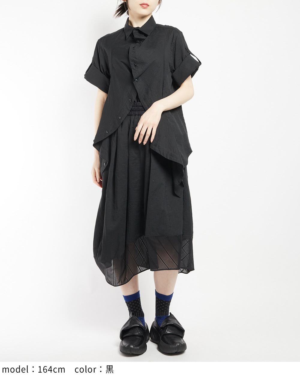 ガーゼフリルブラウス