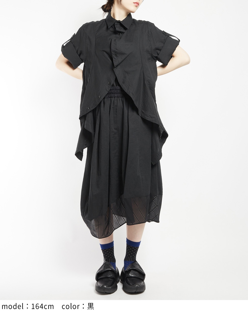 ガーゼフリルブラウス