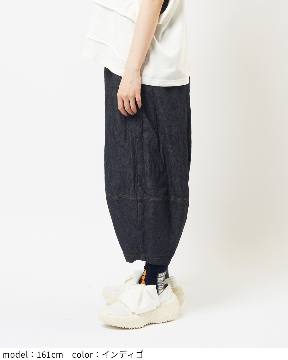 フリルポケットデニムパンツ