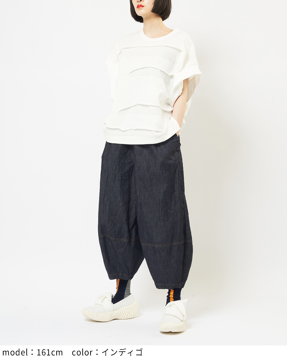 フリルポケットデニムパンツ