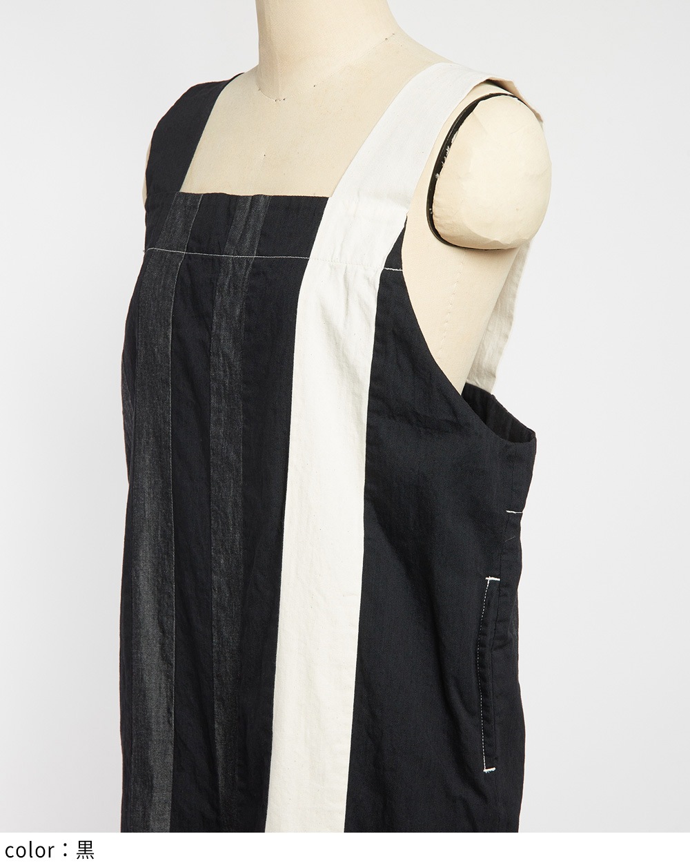 ヴァーティカルデニムサロペット