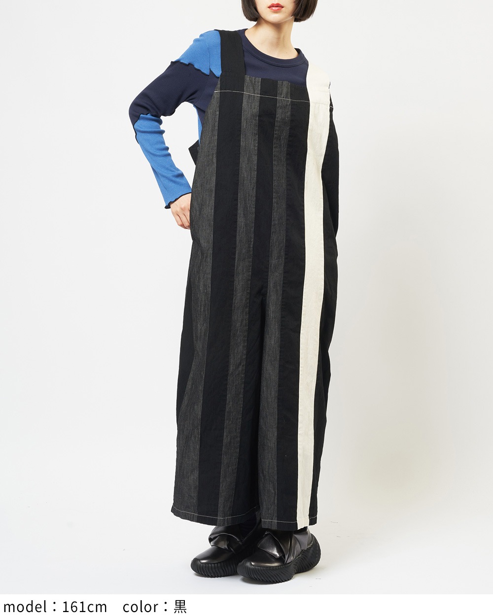 ヴァーティカルデニムサロペット
