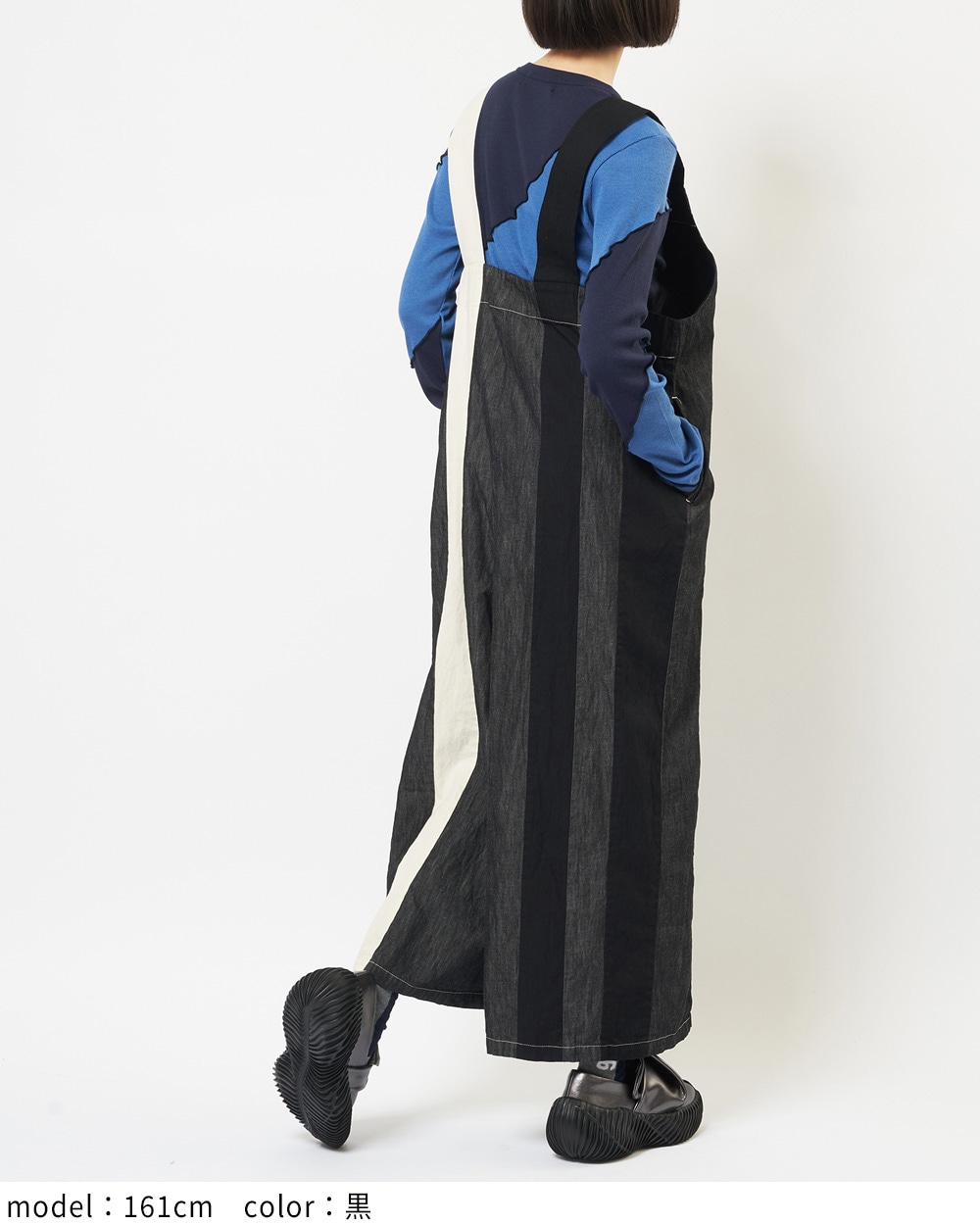 ヴァーティカルデニムサロペット