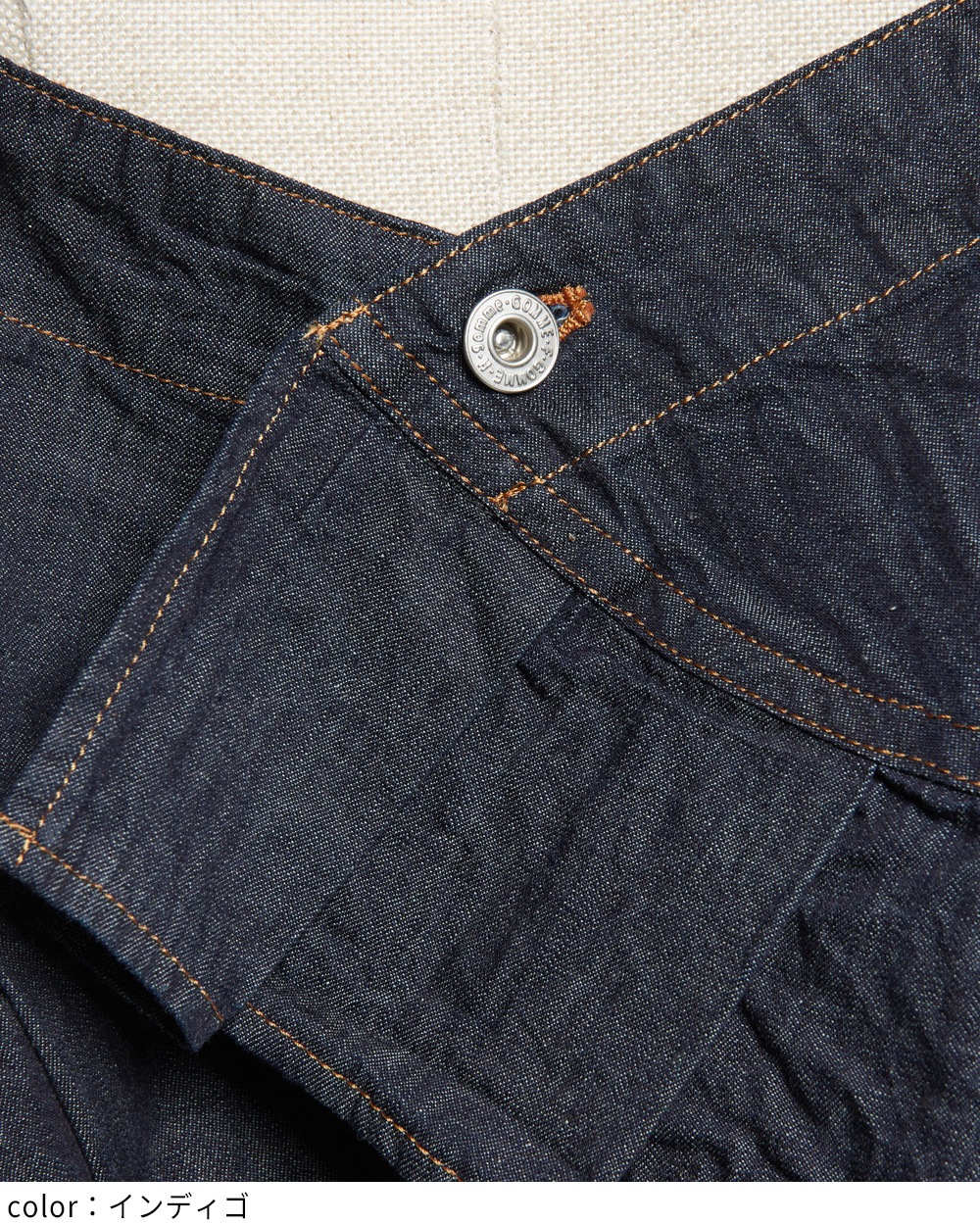 プリーツデニムキャミソール