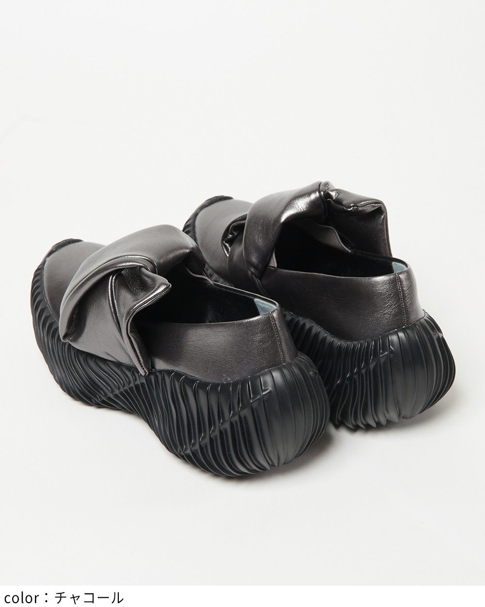 レザーノットスリッポン