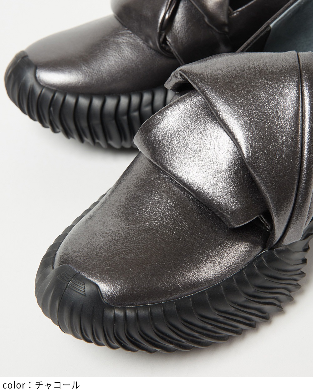 レザーノットスリッポン