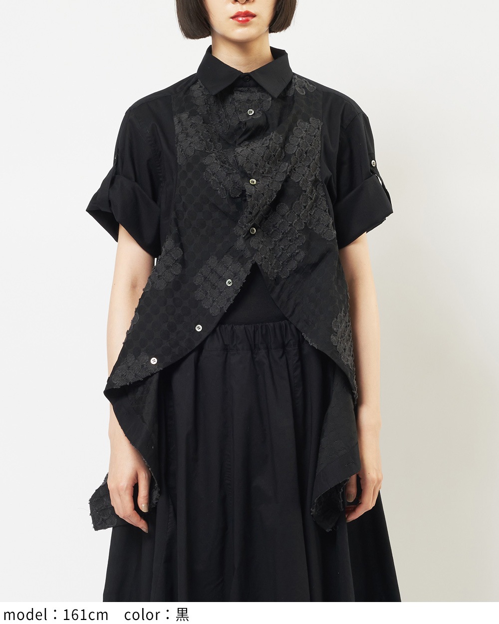 フラワーフリルブラウス