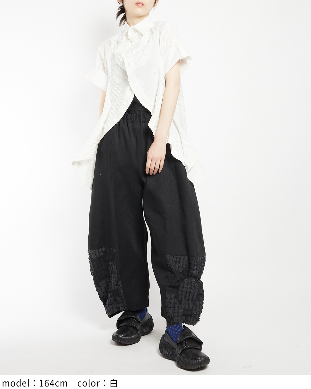 フラワーフリルブラウス