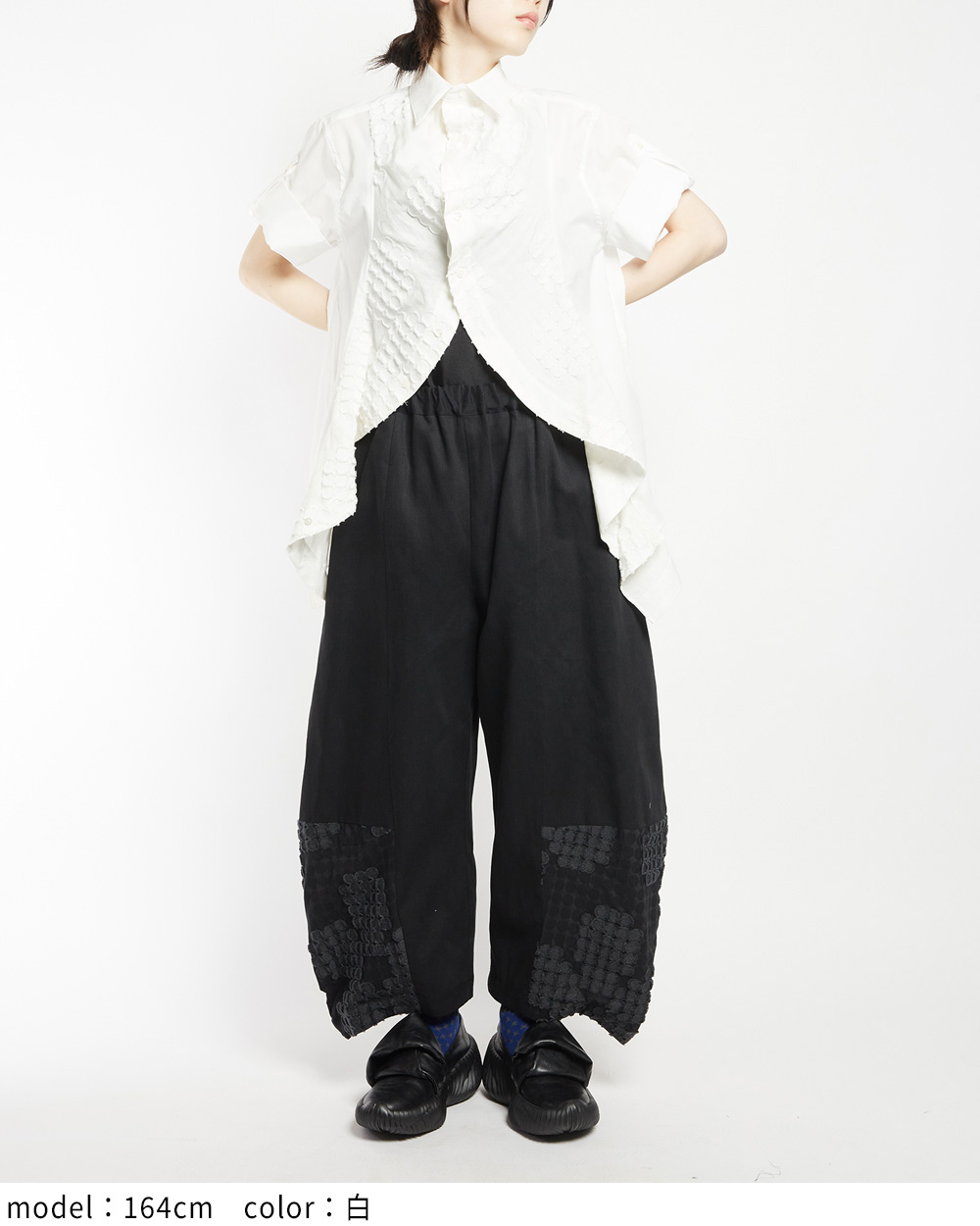 フラワーフリルブラウス