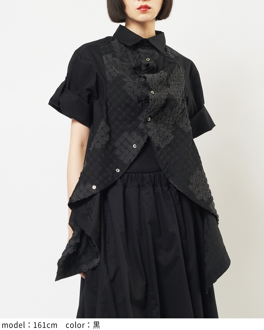 フラワーフリルブラウス