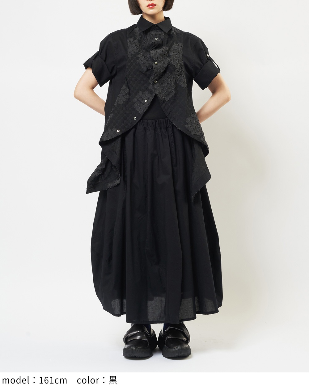 フラワーフリルブラウス