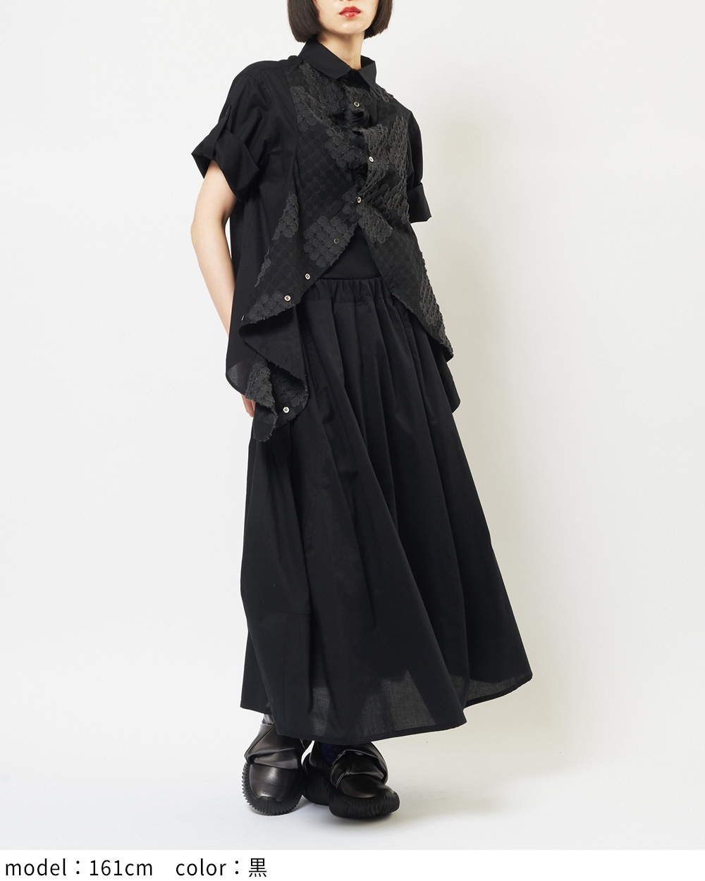 フラワーフリルブラウス