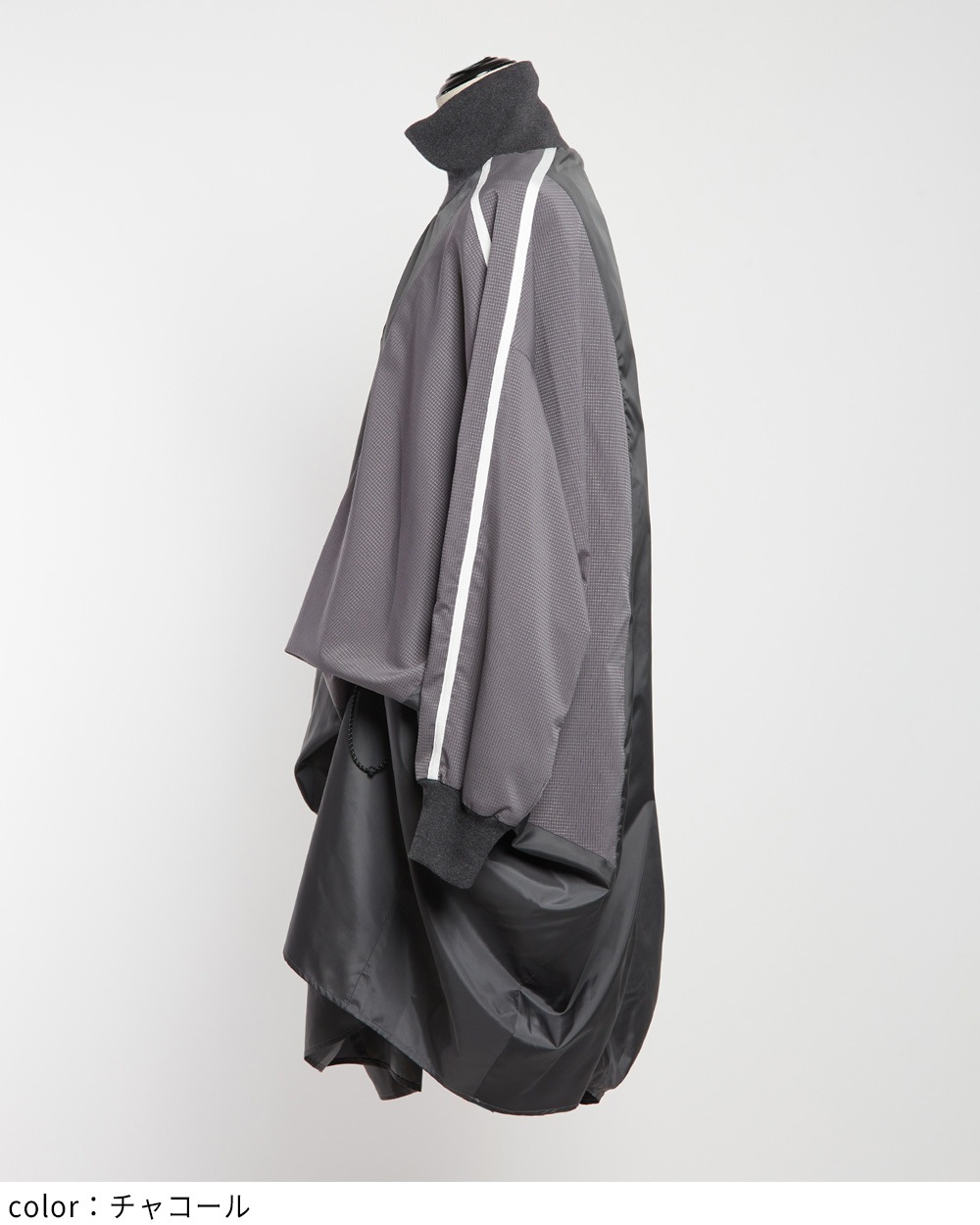 ハイネックタフタワンピース