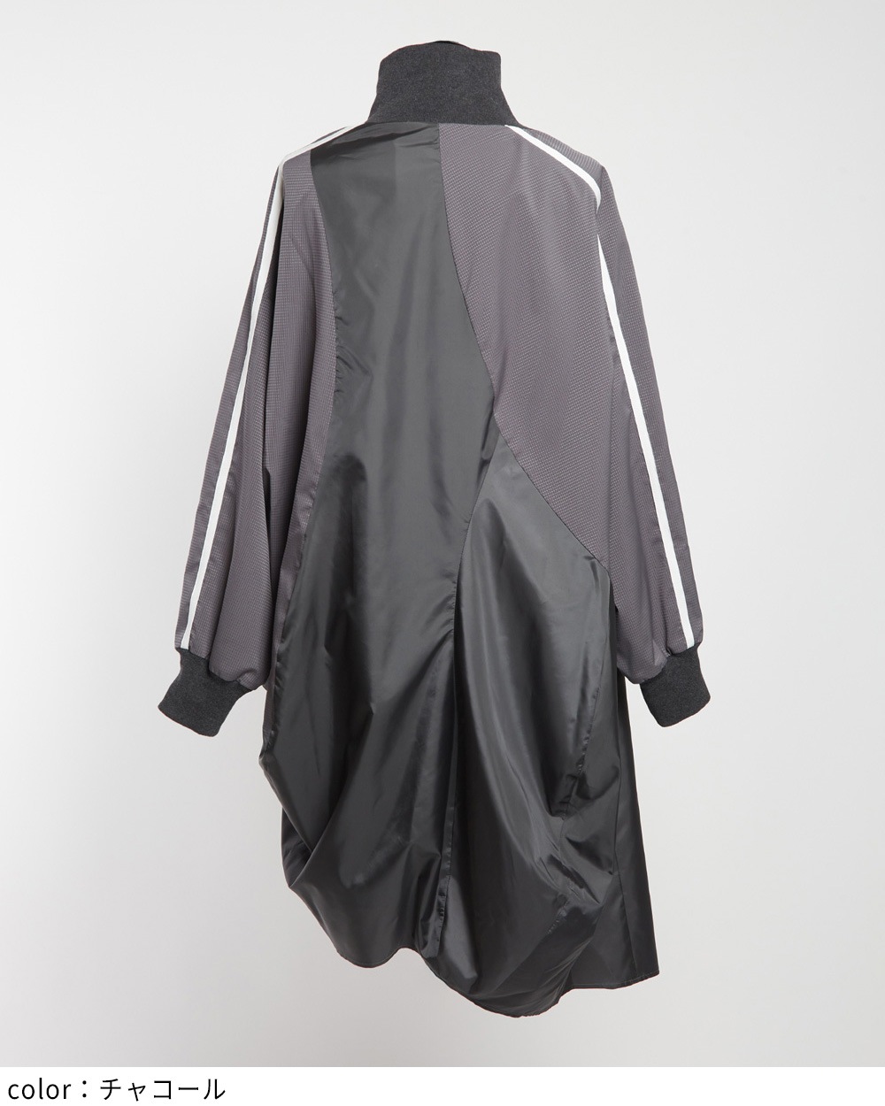 ハイネックタフタワンピース