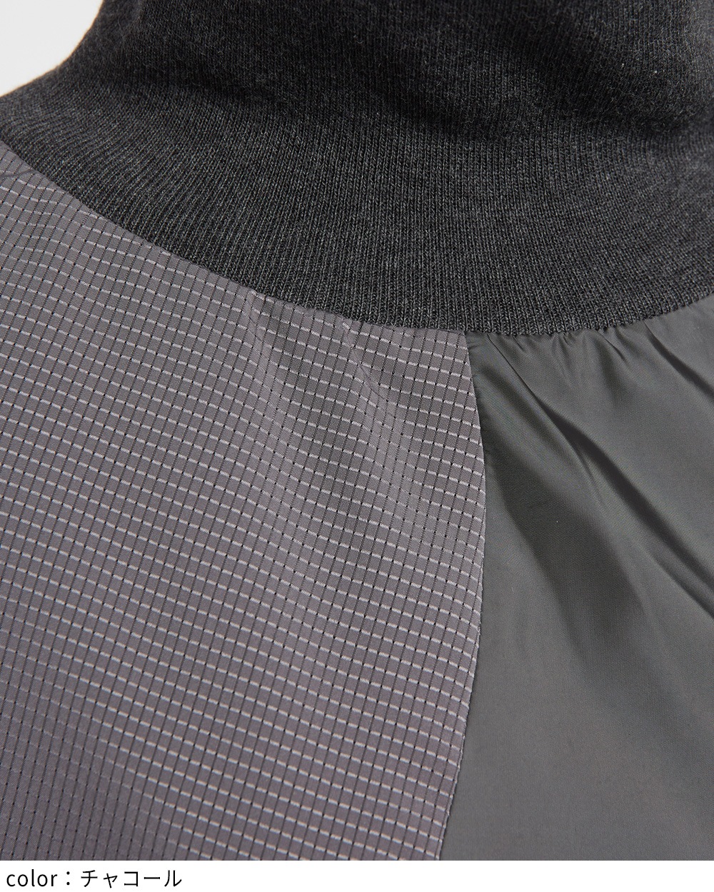 ハイネックタフタワンピース