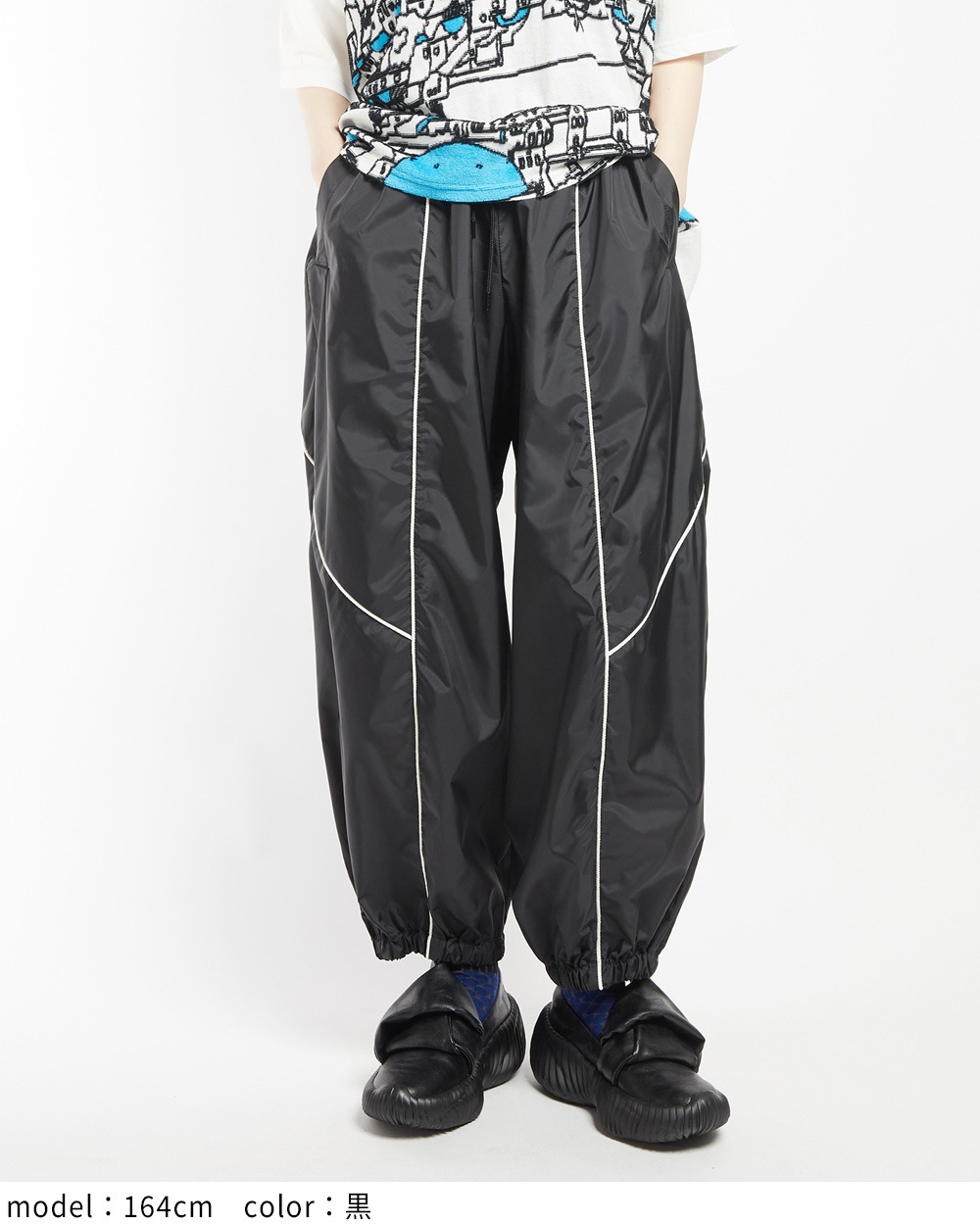 サイドラインタフタパンツ