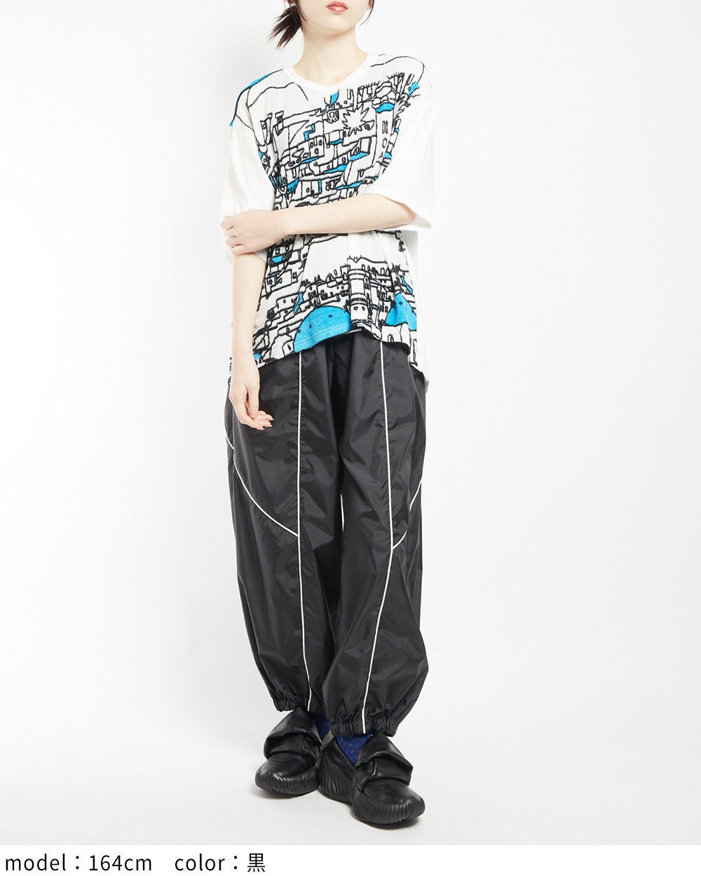 サイドラインタフタパンツ