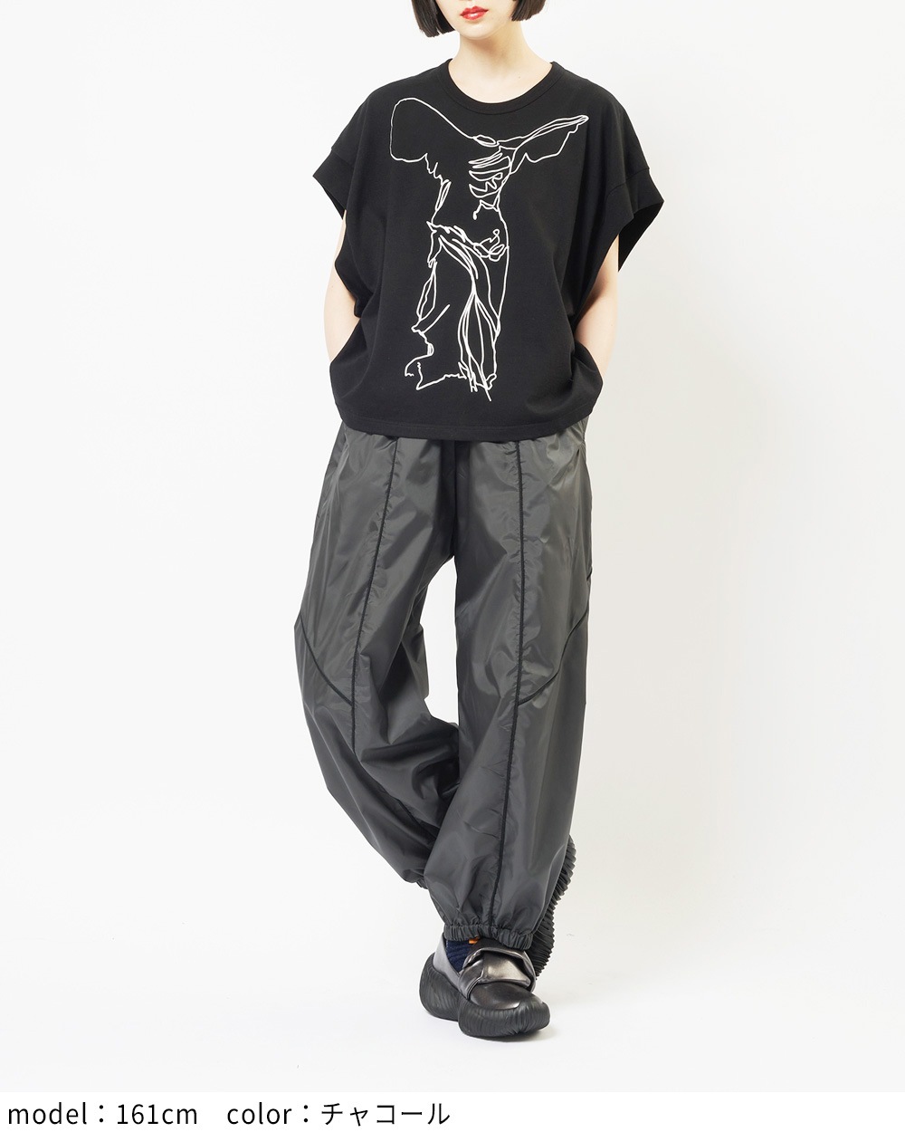 サイドラインタフタパンツ