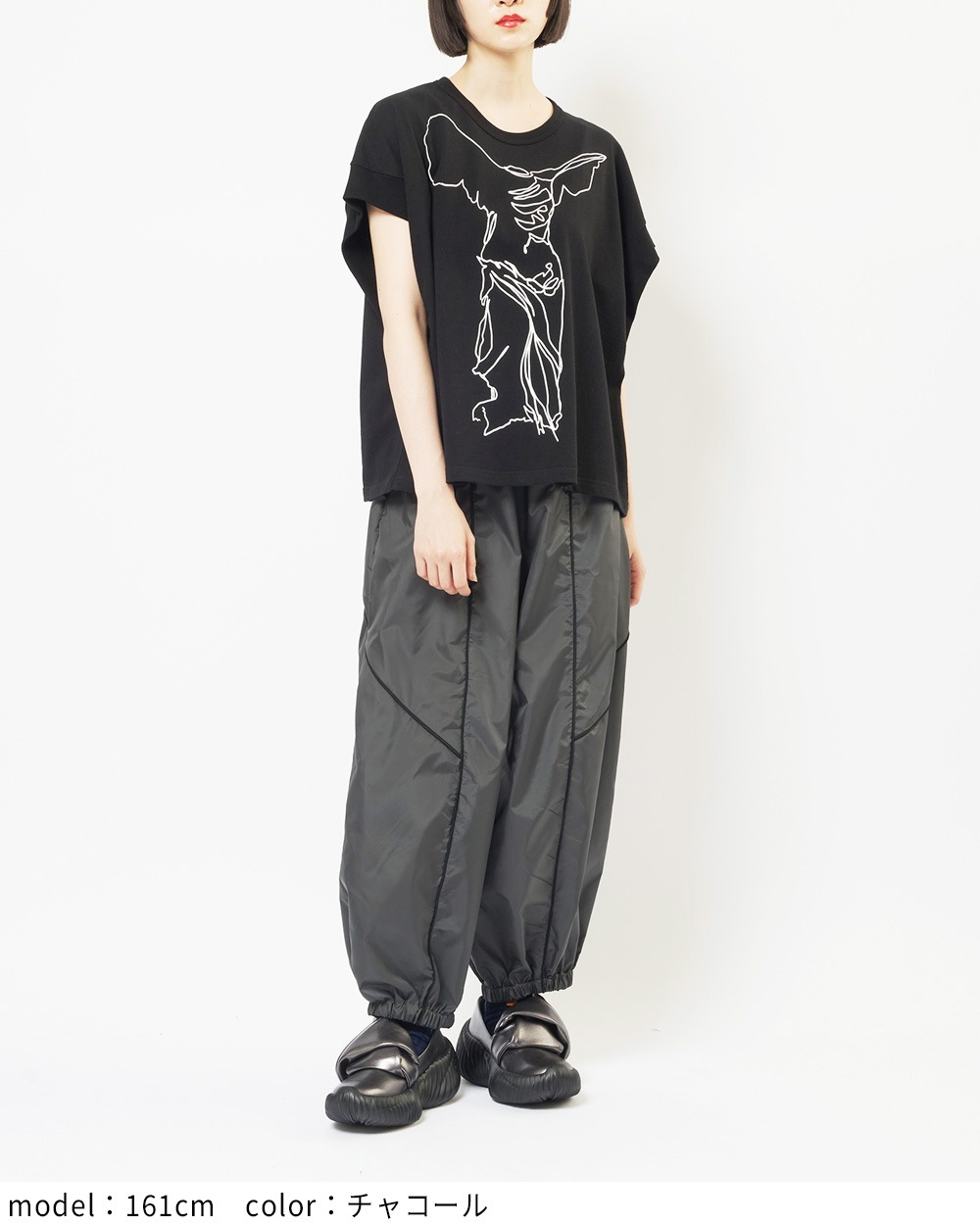 サイドラインタフタパンツ