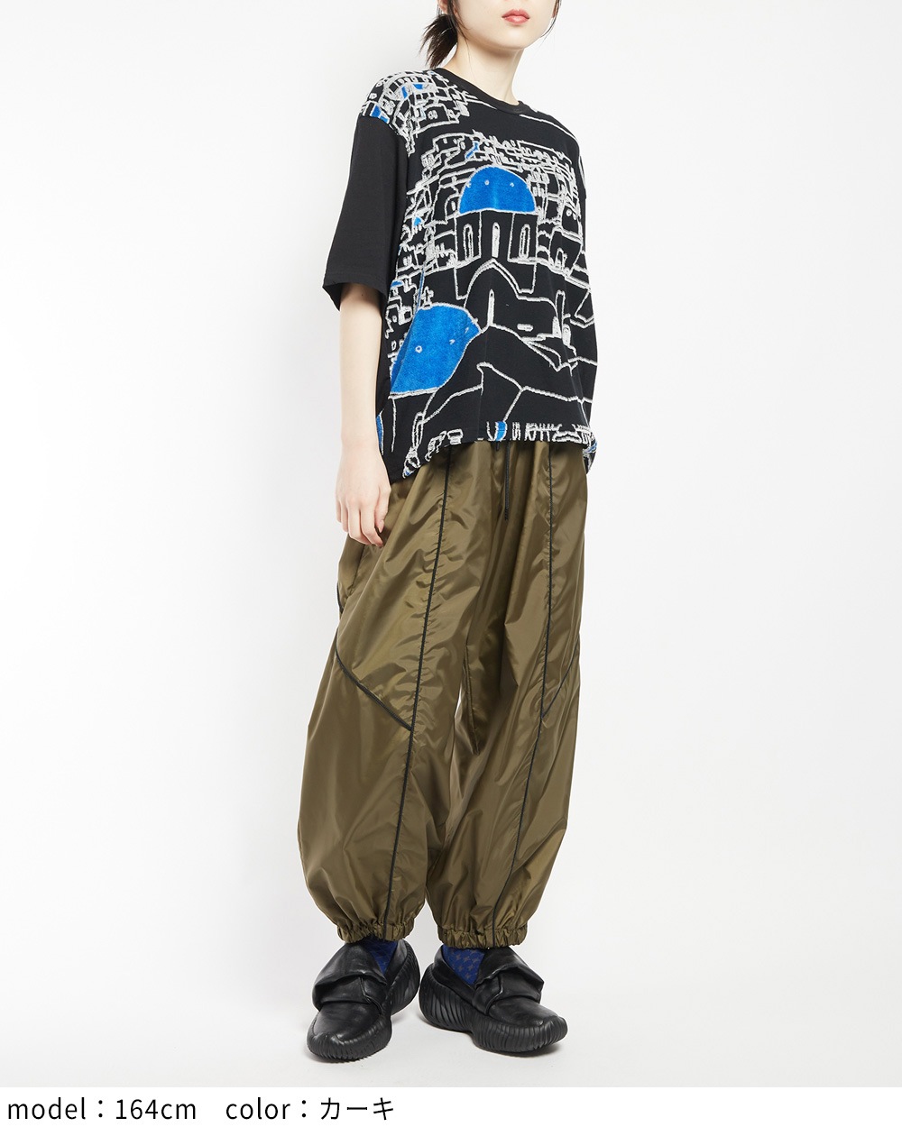 サイドラインタフタパンツ