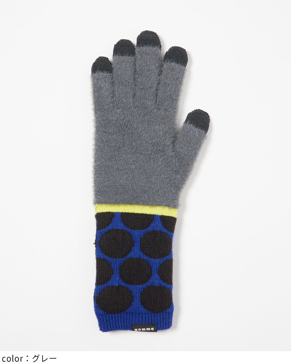 gomme ドットミックス 切替ドロップショルダーブラウス