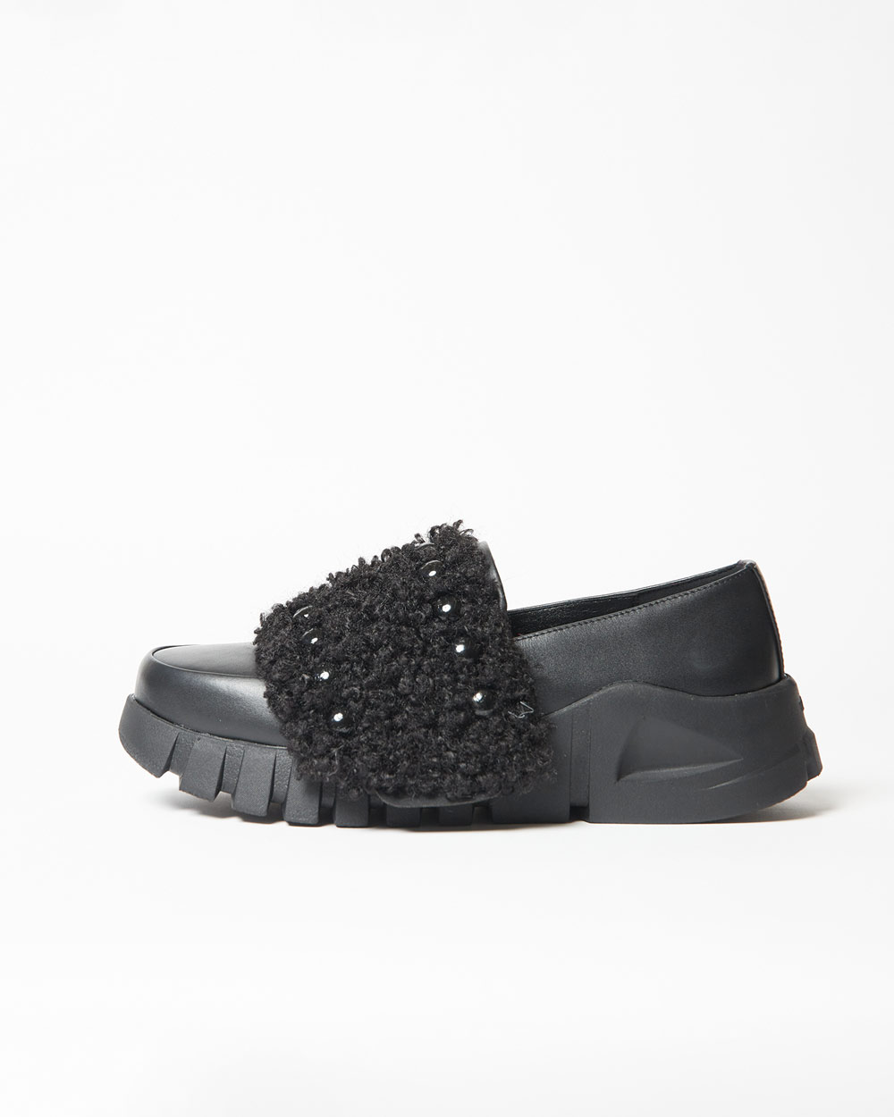 ワイドストラップローファー