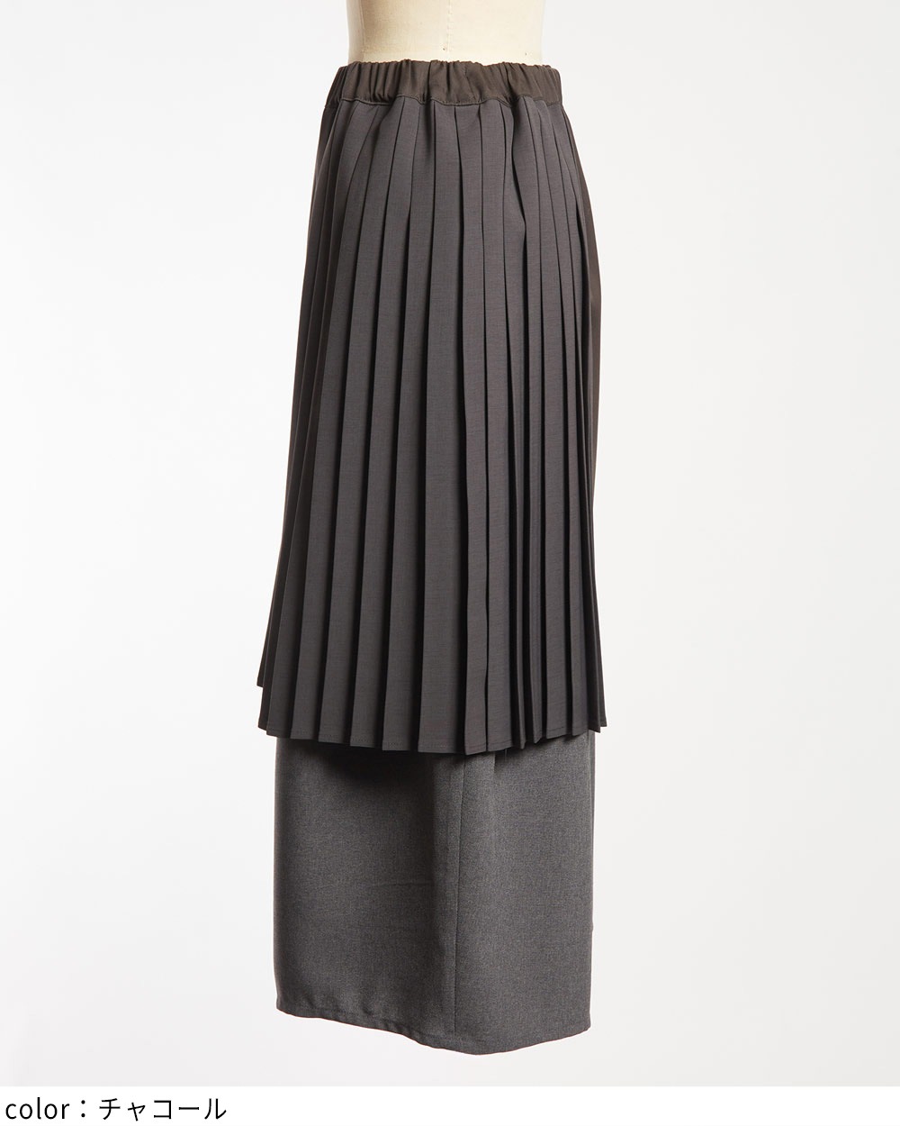 プリーツツイルパンツ