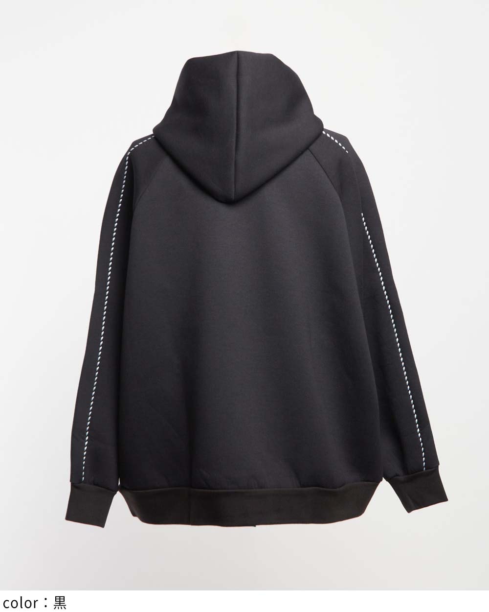 gomme ゴム 変形ダブルボタンパーカー 綿100％ 黒 S相当*ZC231 gomme ゴム 変形ダブルボタンパーカー 綿100％ 黒 S相当*ZC231