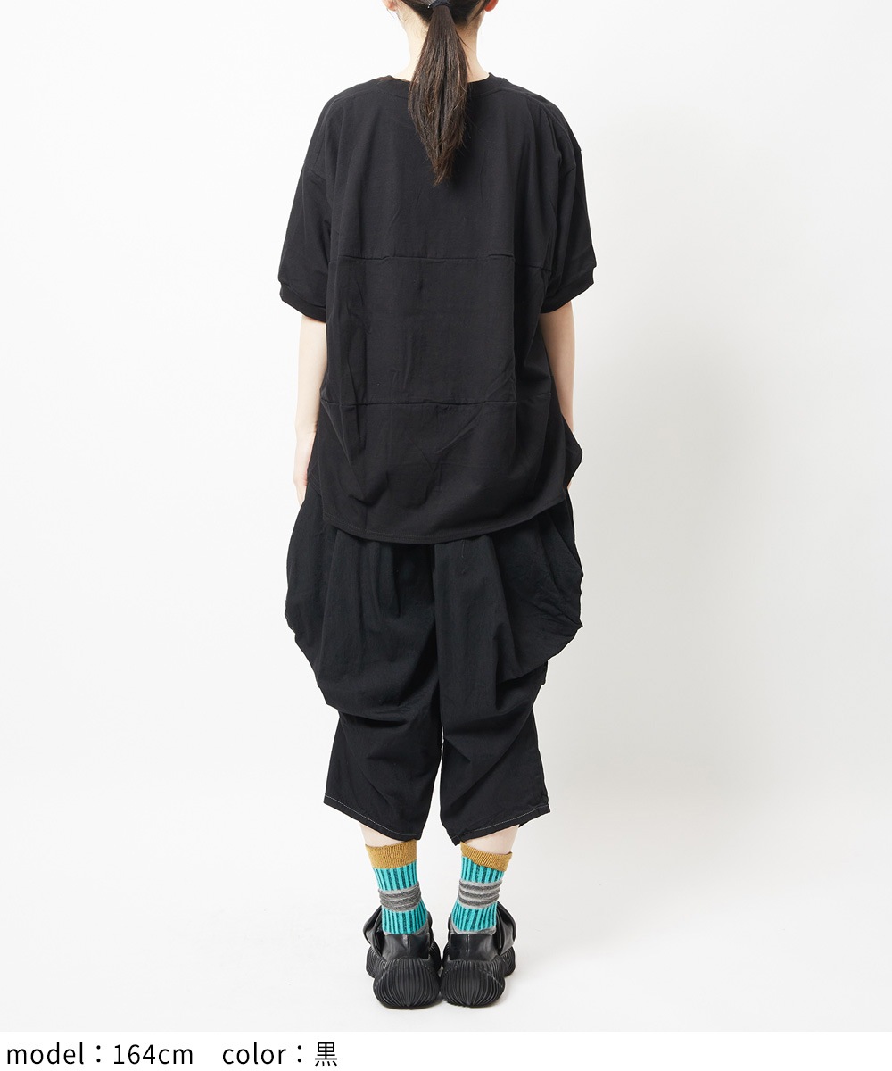 ドレープデニムパンツ