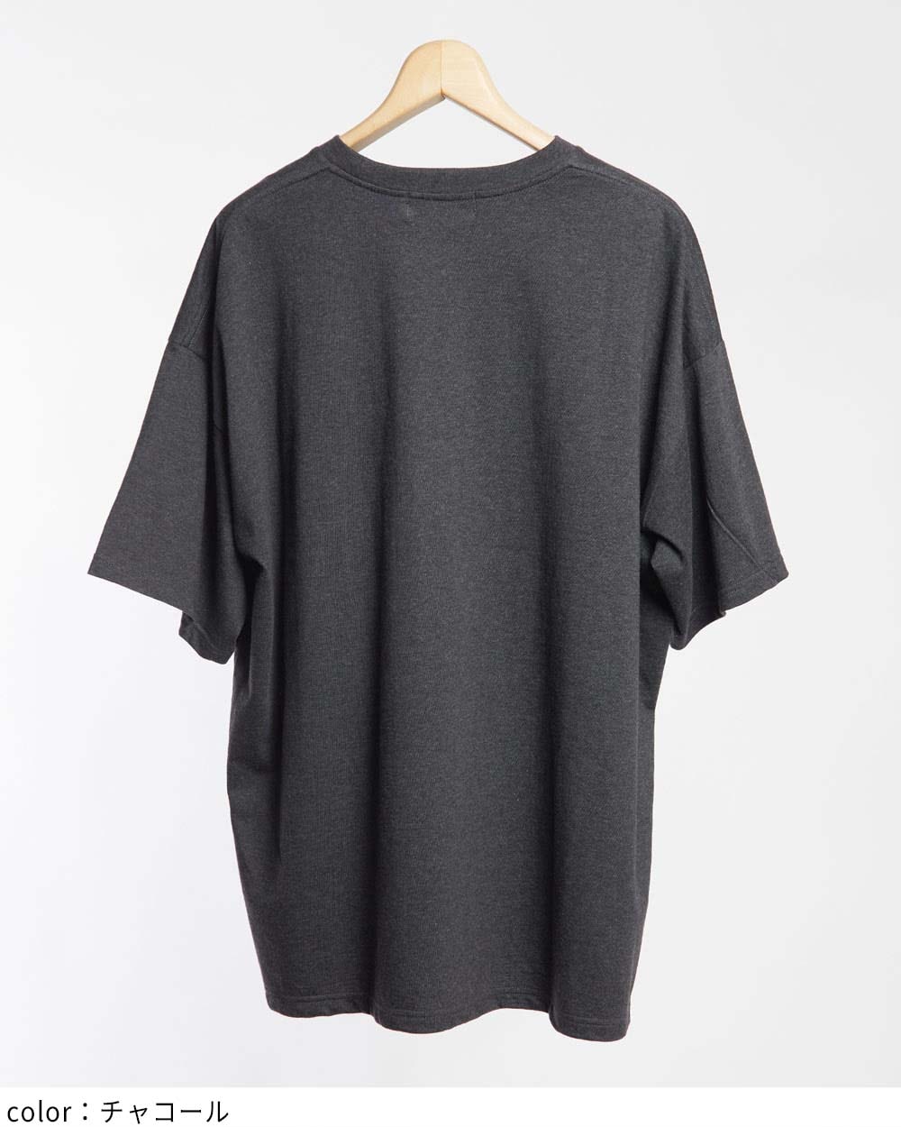 Gomme ゴム 半袖 コットン ウール シャツ Tシャツ ベージュ アンドミー andme コットンワッフル半袖ドルマンポケット付きT