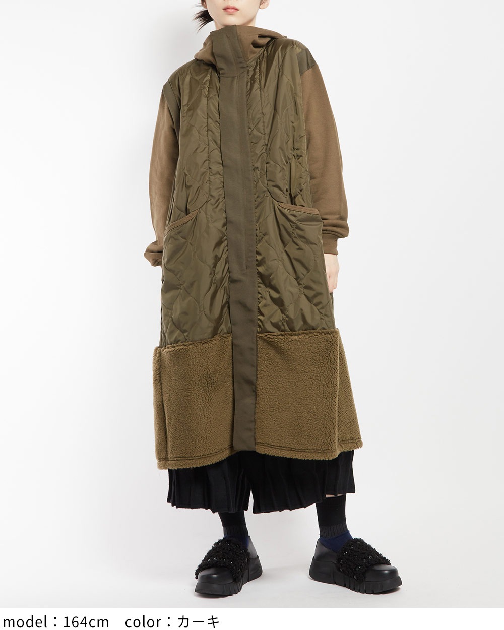 gomme ゴム　ロングキルトジャケット　コート gomme】ゴム 公式オンラインショップ