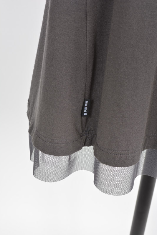 フレア半袖ワンピース