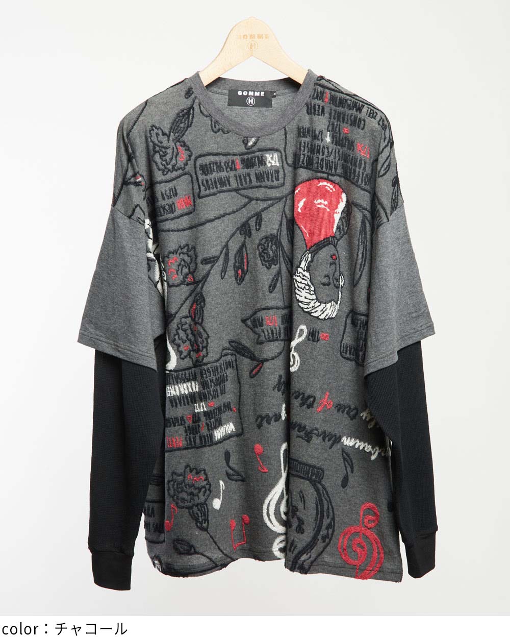 ゴム gomme ファイン裏毛 ヴァーグＴ セール】60/-ファイン裏毛 ハイウエストT（Tシャツ/カットソー