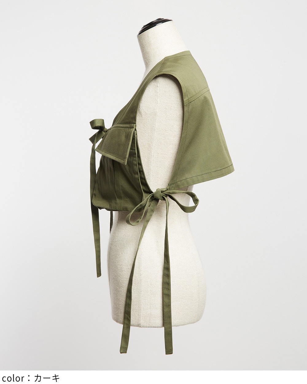 レイヤードショートベスト