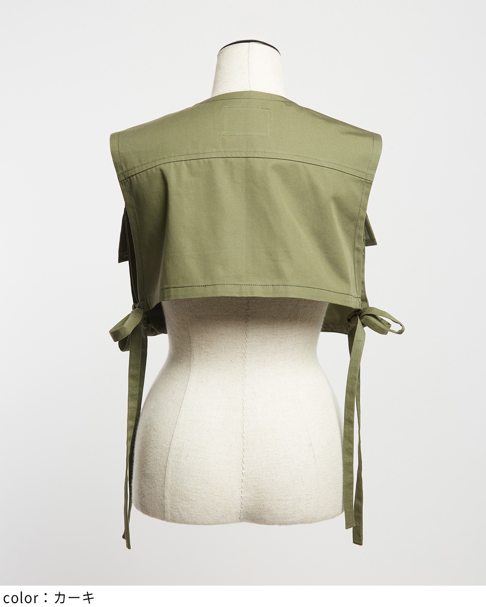 レイヤードショートベスト