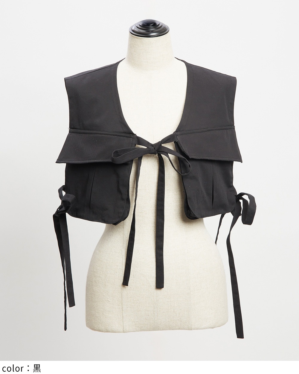 レイヤードショートベスト