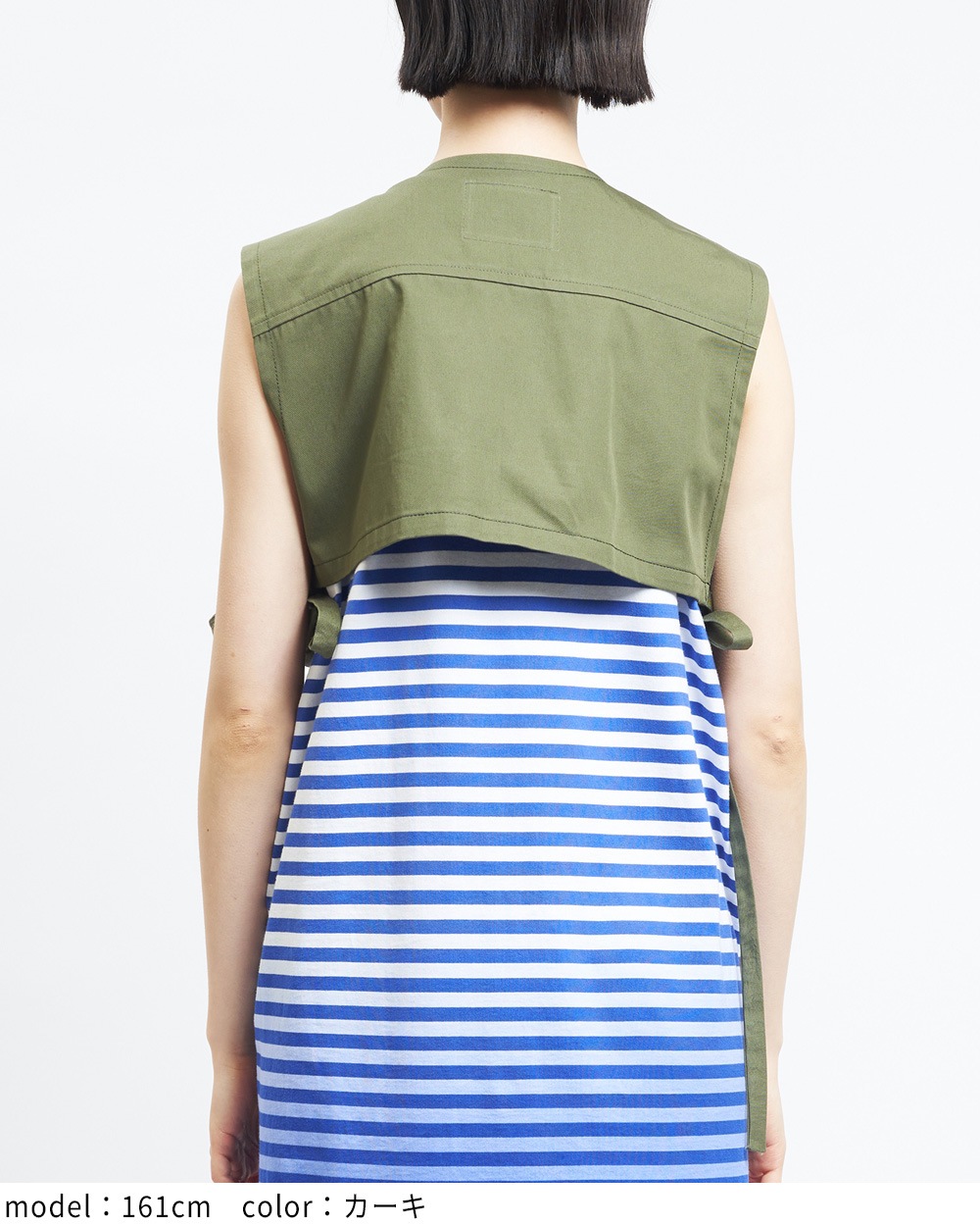 レイヤードショートベスト