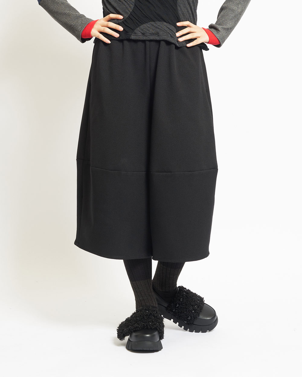 ウーリー切替パンツ