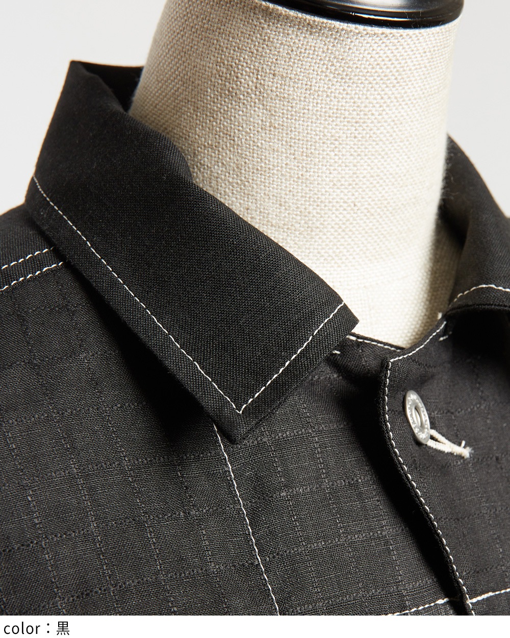 スタッズリネンベスト