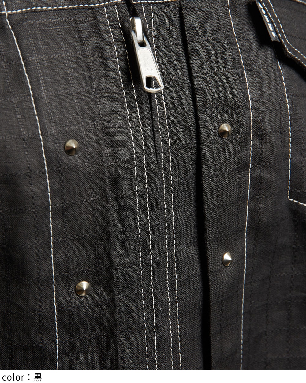 スタッズリネンベスト