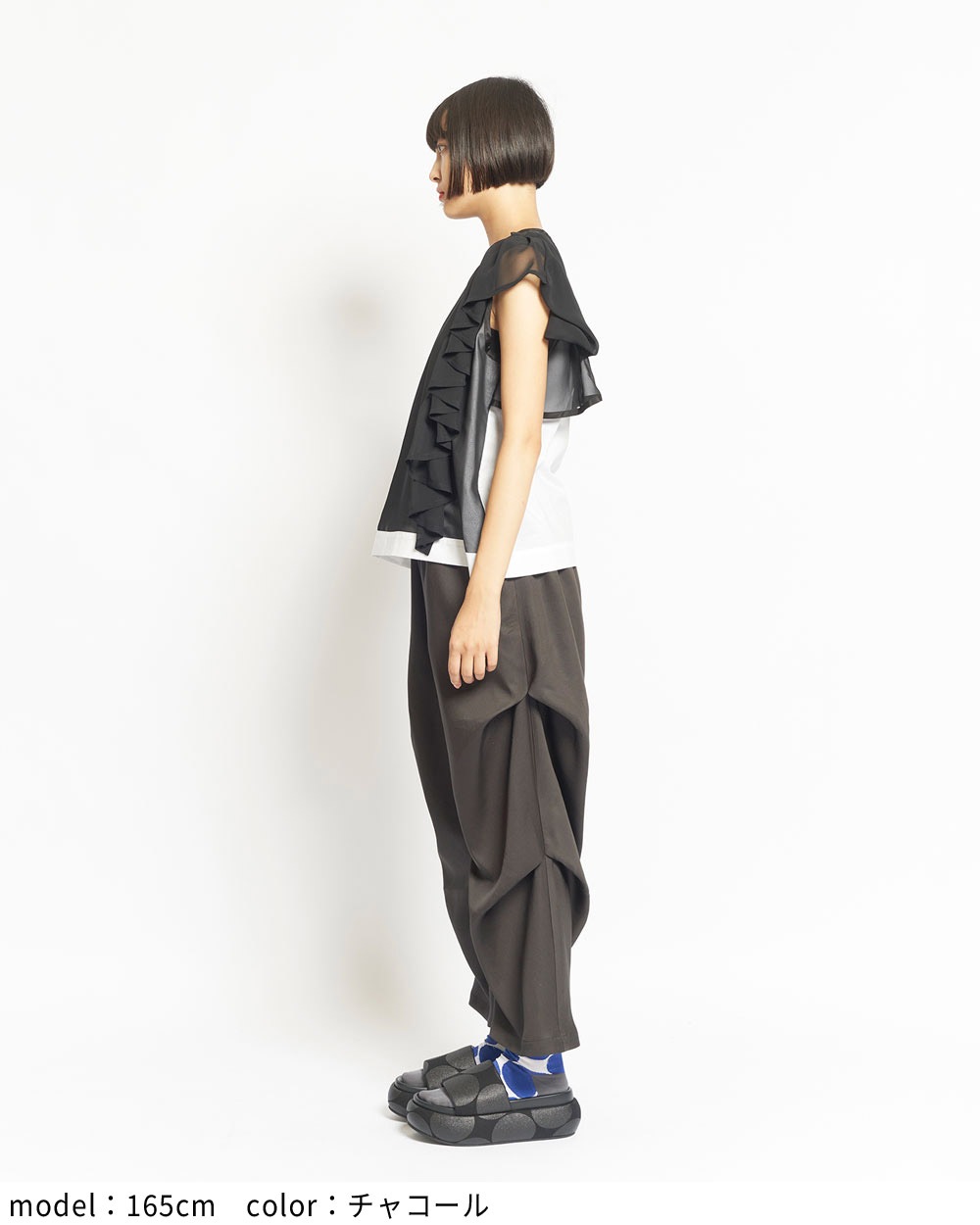 サイドタックツイルパンツ