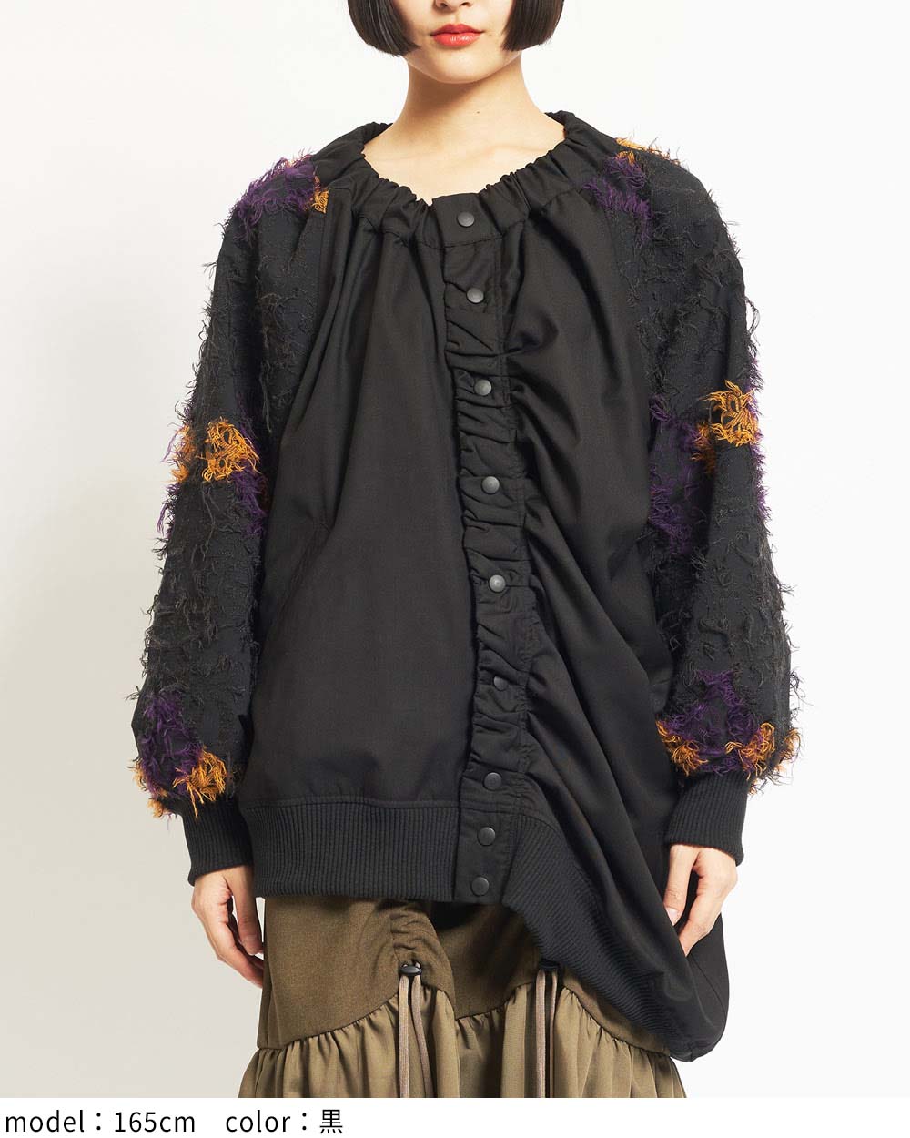 ダマスクギャザーブルゾン