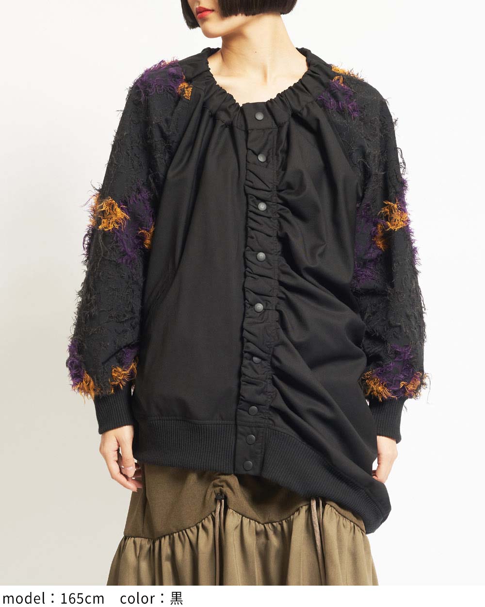 ダマスクギャザーブルゾン