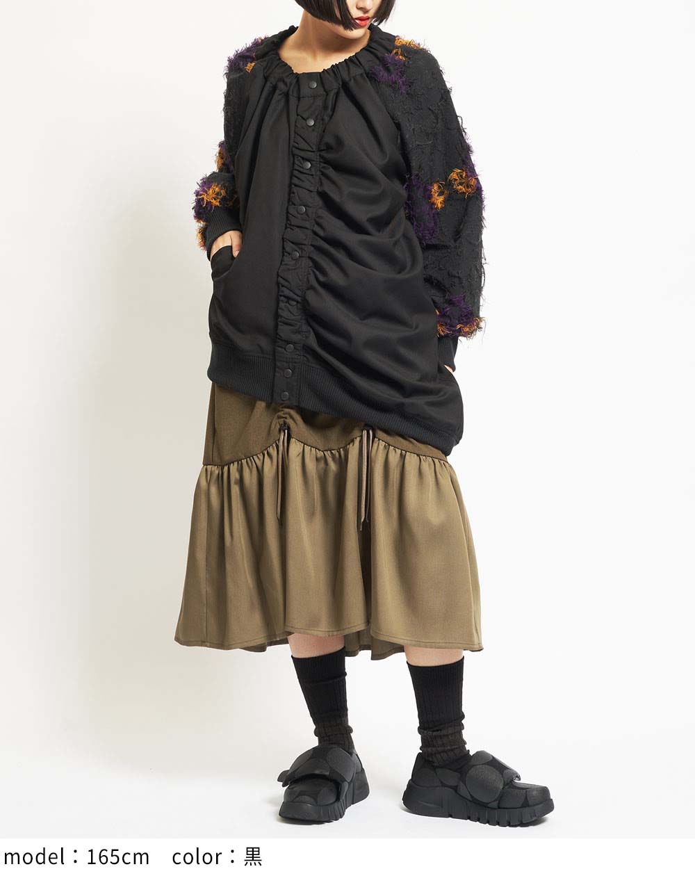 ダマスクギャザーブルゾン